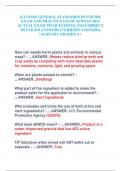 ILLINOIS GENERAL STANDARDS PESTICIDE  EXAM AND PRACTICE EXAM NEWEST 2024  ACTUAL EXAM 290 QUESTIONS AND CORRECT  DETAILED ANSWERS (VERIFIED ANSWERS)  |ALREADY GRADED A+