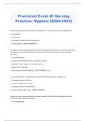 Proctored Exam Of Nursing  Practice: Hygiene {2024-2025} what is the proper position to use for an unresponsive Pt. during oral care to prevent aspiration? 1. prone position 2. sims' position 3. semi fowler's position with head to the side 4. supine