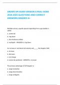 ARDMS SPI EXAM VERSION A REAL EXAM  2024-2025 QUESTIONS AND CORRECT  ANSWERS|GRADED A+ Multiple echoes, equally spaced originating from a gas bubble is  called: a. comet tail b. ring down c. slice thickness artifact d. multipath - ANSWER-b. ring down An i