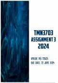 TMN3703 Assignment 3 2024 | Due 20 June 2024