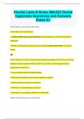 Florida Laws & Rules 466.023 Dental hygienists Questions and Answers  Rated A+