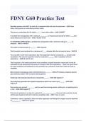 FDNY G60 Practice Test  Questions with correct Answers 2024/2025( A+ GRADED 100% VERIFIED).