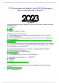 PSI life, accident, and health Exam 2023-2024Questions with correct Answers AGRADED How long after being entitled to disability benefits will an individual be eligible to receive Medicare benefits? A. immediately B. 1 year C. 2 years D. At age 65 - answer