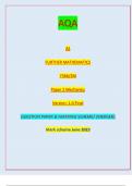 AQA AS FURTHER MATHEMATICS 7366/2M Paper 2 Mechanics Version: 1.0 Final G/LM/Jun23/E3 7366/2M (JUN2373662M01) AS FURTHER MATHEMATICS Paper 2 Mechanics// QUESTION PAPER & MARKING SCHEME/ [MERGED] Marl( scheme June 2023