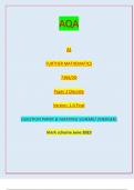 AQA AS FURTHER MATHEMATICS 7366/2D Paper 2 Discrete Version: 1.0 Final G/LM/Jun23/E4 7366/2D (JUN2373662D01) AS FURTHER MATHEMATICS Paper 2 Discrete// QUESTION PAPER & MARKING SCHEME/ [MERGED] Marl( scheme June 2023