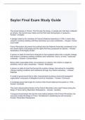 Saylor Final Exam Study Guide latest updated
