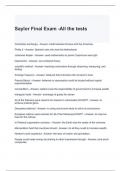 Saylor Final Exam -All the tests questions and answers