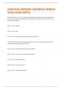 Hazardous Materials Operations Midterm Study Guide (MFRI) 54 Questions And Answers