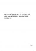 HESI FUNDAMENTALS V2 QUESTIONS AND ANSWERS  2023 GUARANTEED GRADE A+