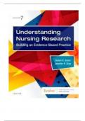 Test bank for understanding nursing research 8th edition by susan k grove jennifer r gray 2023-2024 updated Rated A+