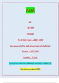 AQA AS HISTORY 7041/1J The British Empire, c1857–1967  Component 1J The High Water Mark of the British  Empire, c1857–1914 Version: 1.0 Final IB/M/Jun23/E5 7041/1J AS  HISTORY The British Empire, c1857–1967 Component 1J The High Water Mark of the British 