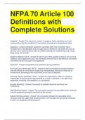 NFPA 70 Article 100 Definitions with Complete Solutions (1)