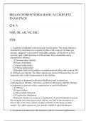 RELIAS DYSRHYTHMIA BASIC B COMPLETE EXAM PACK Q & A (NSR, SB, AR, VR, EKG) 2024