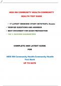 HESI RN COMMUNITY HEALTH TEST BANK