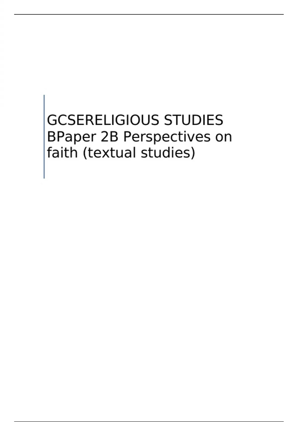 AQA GCSE RELIGIOUS STUDIES B Paper 2B QUESTION PAPER MAY 2023 ...