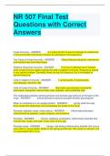 NR 507 Midterm Exam Questions with Correct Answers