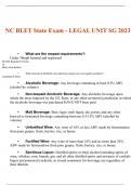 NC BLET State Exam LEGAL UNIT SG | 100% Verified by Expert|Question And Answers