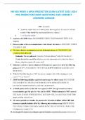 NR 603 WEEK 4 APEA PREDICTOR EXAM LATEST 2023-2024 PRE-PREDICTOR EXAM QUESTIONS AND CORRECT ANSWERS AGRADE