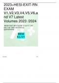 2023=HESI-EXIT-RN EXAM V1,V2,V3,V4,V5,V6,a nd V7 Latest Volumes 2023 /2024 