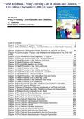 2023 Test-Bank - Wong's Nursing Care of Infants and Children, 11th Edition (Hockenberry, 2023), Chapter 1-34 | All Chapters Test Bank for Wong's Nursing Care of Infants and Children, 11th Edition Author: Marilyn J. Hockenberry, David Wilson Table of