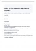 CDRE Exam Questions with correct Answers