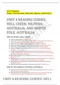 UNIT 4 READING GUIDES: HELL CREEK; NILPENA, AUSTRALIA; AND NORTH POLE, AUSTRALIA END OF AN ERA: HELL CREEK