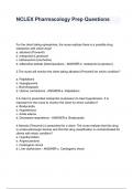 NCLEX Pharmacology Prep Questions