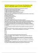 CSLB B Contractor's Law Practice Test Questions and Answers 2022/2023| 100% Correct Verified Answers