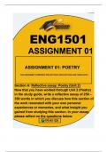 ENG1501 ASSIGNMENT 01 2024 ALL SECTIONS ANSWERED-BONUS QUESTIONS ALSO ANSWERED