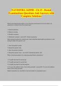 NAVEDTRA 14295B - Ch 15 - Dental Examinations Questions And Answers with Complete Solutions