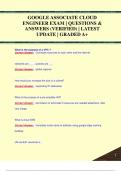 GOOGLE ASSOCIATE CLOUD  ENGINEER EXAM | QUESTIONS &  ANSWERS (VEGOOGLE ASSOCIATE CLOUD  ENGINEER EXAM | QUESTIONS &  ANSWERS (VERIFIED) | LATEST  UPDATE | GRADED A+RIFIED) | LATEST  UPDATE | GRADED A+