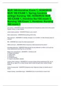 NUR 160-Hondros Exam 1, HONDROS NUR 160 EXAM 1, Spring hondros college Nursing 160, HONDROS NUR 160 EXAM 1, Hondros Nur160 exam 1, Nursing 160-Exam 1, Hondros- Nursing 160 exam 1