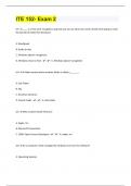 ITE 152- Exam 2|90 Questions And Answers