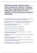 CM 2215 final=aeb, CM 2215 Safety Final- Pecquet=nic, CM 2215 - Pecquet - Final Exam Jeopardy=parker, Charles P safety final exam review cm 2215 LSU=jab, Cm 2215 Final=msm, CM 2215 Final=grant