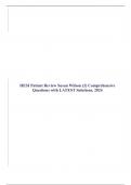 HESI Patient Review Susan Wilson (2) Comprehensive Questions with LATEST Solutions, 2024