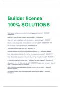 Builder license 100% SOLUTIONS