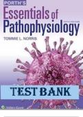 Test Bank for Porth's Essentials of Pathophysiology 5th Edition by Tommie L Norris ISBN 9781975107192 Chapter 1-52 |Complete Guide A+.