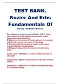 TEST BANK.  Kozier And Erbs  Fundamentals Of Nursing 10th Edition Berman: