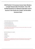 2025 Florida 2-15 Insurance License Exam Mastery:  In-Depth Study Guide & Test Bank | Over 350  Verified Questions for Ultimate Preparation and A+  Success in the Florida Life, Health, and Annuities  Insurance Exam