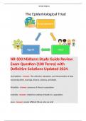 NR-503 Midterm Study Guide Review Exam Question (100 Terms) with Definitive Solutions Updated 2024. 