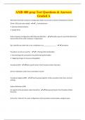 AMB 400 prep Test Questions & Answers Graded A