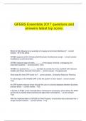  GFEBS Essentials 2017 questions and answers latest top score.