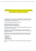   GFEBS Business Process Areas questions and answers latest top score.