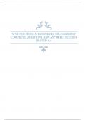 WGU C232 HUMAN RESOURCES MANAGEMENT COMPLETE QUESTIONS AND ANSWERS 2023/2024 | RATED A+