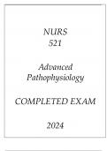 NURS 521 ADVANCED PATHOPHYSIOLOGY I LATEST ASSESSMENT Q & A 2024 (DREXEL UNI).