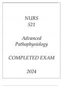 NURS 521 ADVANCED PATHOPHYSIOLOGY I LATEST ASSESSMENT Q & A 2024 (DREXEL UNI)