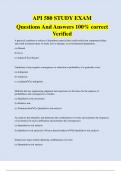 API 580 STUDY EXAM Questions And Answers 100% correct Verified