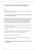 iHuman patient Jamie Johanson Prework A 19 year-old female who is admitted to behavioral health for the intervention of her anorexia nervosa following failure in outpatient management. 1. What are your primary concerns for this patient and what assessment