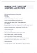 Anatomy 1 AAMI FINAL EXAM QUESTIONS AND ANSWERS