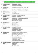 Cytochrome P450 Drug Interactions Exam Review A+ 2023-2024